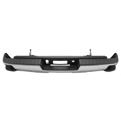 2014 - 2019 GMC SIERRA / DENALI / CHEVY SILVERADO 1500  BUMPER REAR ASSEMBLY CHROME WITHOUT PARK ASSIST SENSOR CAPA GM1103220C 23420350 