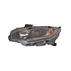 2019 - 2021 HONDA CIVIC SEDAN / HATCHBACK / COUPE HEAD LIGHT LEFT HAND HALOGEN WITH BLACK BEZEL HO2502192U 33150TBAA31