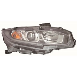 2016 - 2021 HONDA CIVIC SEDAN / HATCHBACK / COUPE HEAD LIGHT RIGHT HAND HALOGEN CAPA HO2503173C 33100TBAA01