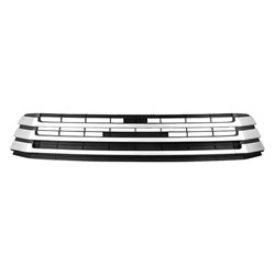 2017 - 2019 TOYOTA HIGHLANDER / HIGHLANDER HYBRID GRILLE LOWER MATTE BLACK WITH SILVER MOULDING TO1036173 531020E070