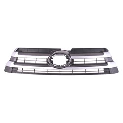 2017 - 2019 TOYOTA HIGHLANDER / HIGHLANDER HYBRID GRILLE MATTE BLACK/GRAY WITH PTD SILVER BARS TO1200425 531010E230