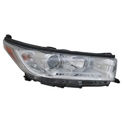 2017 - 2019 TOYOTA HIGHLANDER /HIGHLANDER HYBRID HEAD LIGHT RIGHT HAND WITH SMOKED CHROME WITH CHROME BEZEL WITHOUT LED DRL LE/LE PLUS/XLE MODEL HQ TO2503251 811100E330