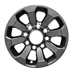 2017 - 2024 RAM 2500 BLACK PAINTED SATIN CLEAR ALUMINUM WHEEL ALYCM082U45 6CV281XFAA