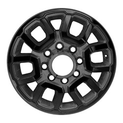 2019 - 2024 RAM 2500 / 3500 BLACK PAINTED SATIN CLEAR ALUMINUM WHEEL ALYCN076U45 6MS031UWAA