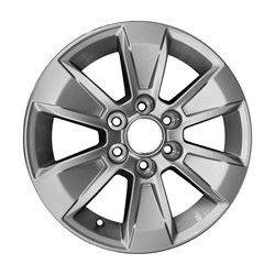 2019 - 2025 GMC SIERRA / DENALI 1500 / CHEVY SILVERADO 1500 / SUBURBAN / TAHOE ALUMINUM WHEEL PAINTED SPARKLE SILVER ALYGT077U20 23376216