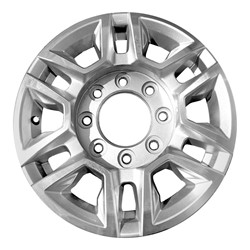 2020 - 2024 GMC SERRA / DENALI 2500 / 3500 CHEVY SILVERADO 2500 MACHINED SPARKLER SILVER ALUMINUM WHEEL ALYGU71U10 84742721