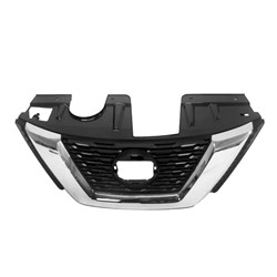 2018 - 2020 NISSAN ROGUE / HYBRID GRILLE FRONT BLACK WITH CHROME MOLDING WITHOUT CAMERA NI1200295 623109TG0A