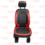 2015 – 2020 FORD F150 SPORT FRONT AND REAR LEATHER SEATS WITH CENTER CONSOLE RED AND BLACK CREW CAB