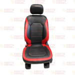 2015 – 2020 FORD F150 SPORT FRONT AND REAR LEATHER SEATS WITH CENTER CONSOLE RED AND BLACK CREW CAB