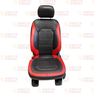 2015 - 2020 FORD F150 SPORT FRONT AND REAR LEATHER SEATS WITH CENTER CONSOLE RED AND BLACK CREW CAB