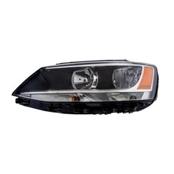 2011 - 2016 VOLKSWAGEN JETTA TYPE 6 DRIVER SIDE HALOGEN HEADLIGHT ASSEMBLY CAPA VW2502146C 5C7941005