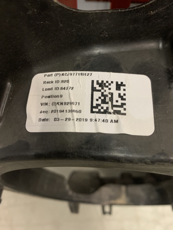 2019 – 2024 RAM 1500 PASSENGER SIDE REAR DOOR WINDOW REGULATOR INNER PANEL CB59117P