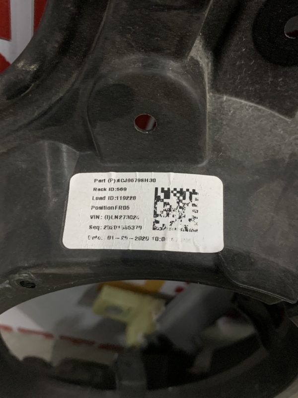 2019 – 2024 RAM 1500 PASSENGER SIDE FRONT DOOR WINDOW REGULATOR INNER PANEL CB59113R