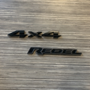 2019 - 2024 5TH GENERATION RAM 1500 REBEL TAILGATE 4X4 AND REBEL LETTER LOGO OEM