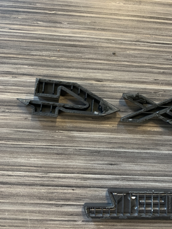 2019 – 2024 5TH GENERATION RAM 1500 REBEL TAILGATE 4X4 AND REBEL LETTER LOGO OEM