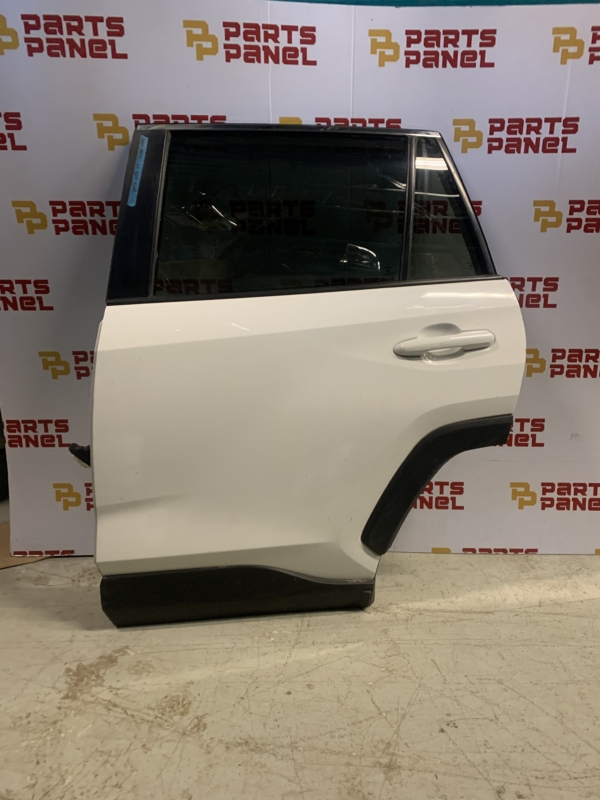 2019 - 2025 TOYOTA RAV4 DRIVER LH REAR DOOR WHITE OEM USED